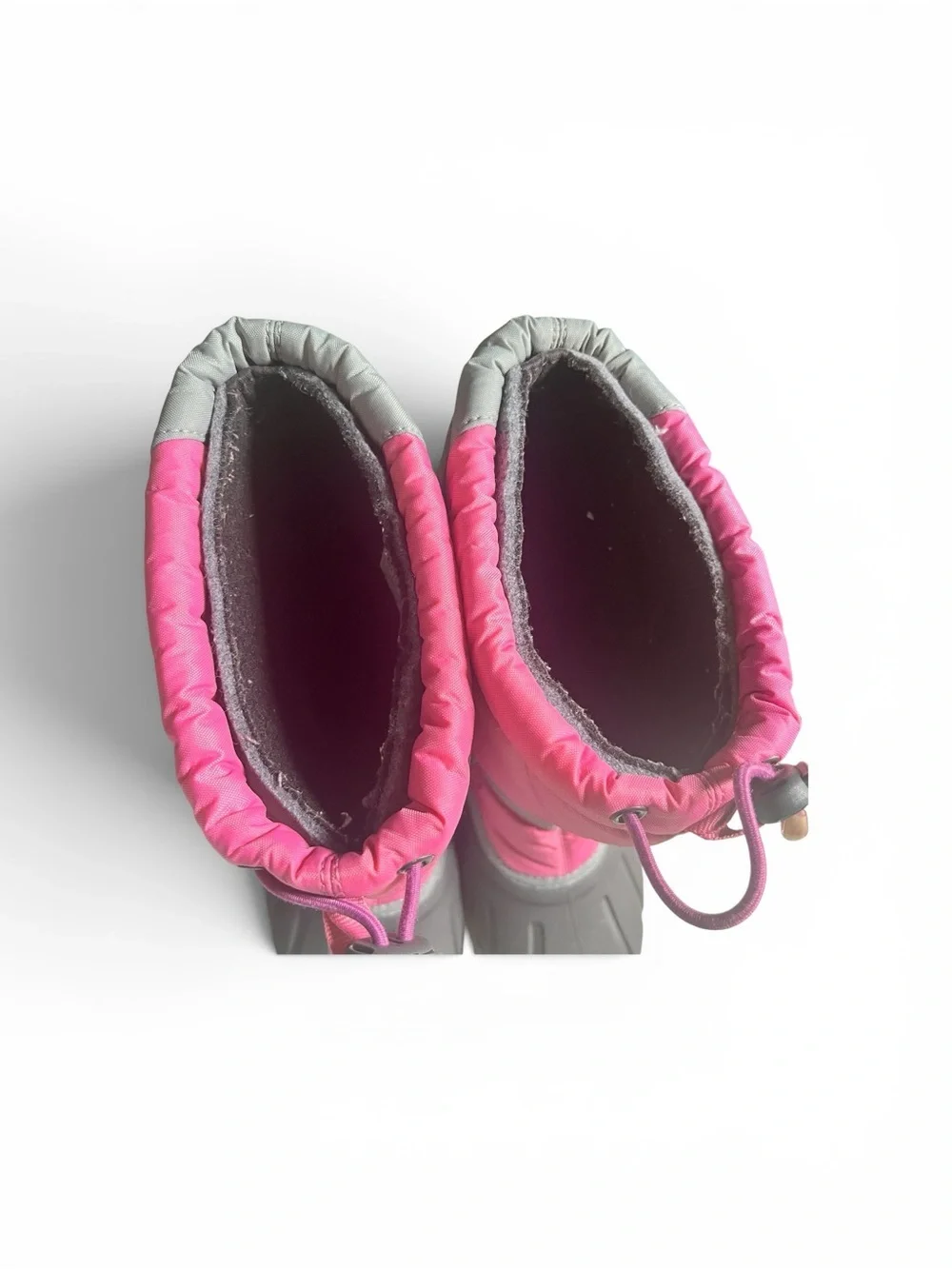 Sorel Youth Flurry/Cub Winter Snow Boots - Pink/Grey - Size 5 (Big Kids)